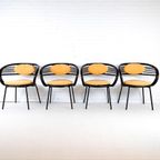 4X Vintage Stoelen Memphis Stijl thumbnail 5