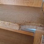 Brutalist Eiken Boekenkastje Vintage thumbnail 7