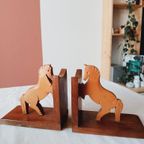 Boekensteunen Paard Set Hout thumbnail 2