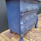 Ladekast - Buikkastje - Blauw Met Zilveren Details thumbnail 4