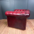 Rode Chesterfield Clubfauteuil thumbnail 7