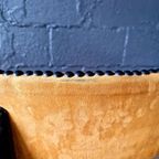 2 Vintage Stoelen In Zwart Gelakt Hout En Mosterdstof, 1960 thumbnail 9