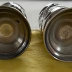 Uitzonderlijk Mooi Vintage Peper- En Zoutvaatje In Zilver 925. thumbnail 3