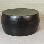 Zwarte Metalen Trommel Salontafel, Rond, 70 Cm thumbnail 2