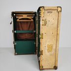 1930S Garderobe Stoomkoffer Van Hartmann – Geitenleren Kist thumbnail 17