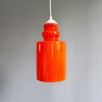 Vintage Oranje Opaline Hanglamp, Jaren 70 thumbnail 2