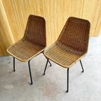 Rotan Stoelen 2 Stuks Dirk Van Sliedregt 1960S thumbnail 5