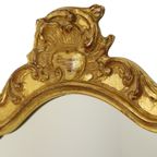 Bladgoud Vergulde Deknudt Kuifspiegel Facet Hollywood Regency thumbnail 11