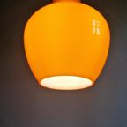 Vintage Oranje Opaline Hanglamp, Jaren 60 thumbnail 15