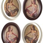 4x Mooie Houten Ovale Foto Lijsten Met Foto Vervangbare Functie thumbnail 13