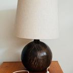 Grote Vintage Keramiek Lamp Brutalist Jaren 60 thumbnail 2