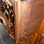 Louis Xv Franse Gebeeldhouwde Eiken Commode. thumbnail 11