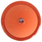 Vintage Jaren 70 Hanglamp Kunststof Oranje thumbnail 6