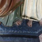 Groot Heiligenbeeld "jozef Met Kindje Jezus". thumbnail 2