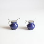 Rorstrand Porcelain Mustard Pots, Set Of Two. thumbnail 3