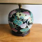 Chinese Lamp Voet Famille Noir Vintage thumbnail 9