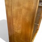 Vintage Houten Ladekast Kast – 4 Lades Met Metalen Grepen thumbnail 4