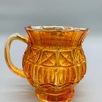 Franse Carnaval Iriserend Glas Waterkan En Glas Oranje thumbnail 5