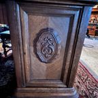 Massief Antiek Art Deco Bureau thumbnail 9