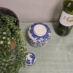 Vintage Gemberpotje Nippon Tokusei Sakura Blossom Patroon Blauw Wit thumbnail 6
