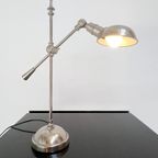 Zilverkleurige Vintage Bocx Tafellamp, 1980’S thumbnail 7