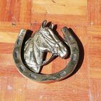 Messing Deurklopper Paard thumbnail 3