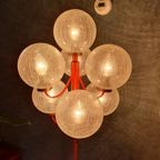 Vintage Kaiser Leuchten Vloerlamp Met 7 Glazen Bollen thumbnail 5
