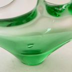 Groene Murano Glazen Gondel - Sommerso Techniek thumbnail 4