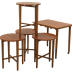 Set Nesting Tables Bijzettafels Mimiset Poul Hundevad Vintage thumbnail 10