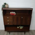 Vintage Midcentury Wandkast | Barkast | Highboard Retro thumbnail 6