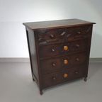 Particularly Cool English Chest Of Drawers / Chest Of Drawers. Dated (Charles 2 Era). Made Of Sol thumbnail 20