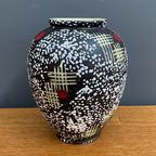 Black Vase By Carstens Tonnieshof Decor Hawaii 1950S thumbnail 6