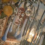 2 Beschikbaar ! Murano Opaline Vintage Teardrop Tafellampjes Lampen thumbnail 2