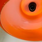 Oranje Glazen Space Age Hanglamp , Jaren 60 thumbnail 6