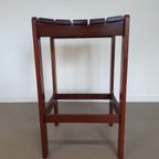 6 X Stool Meranti 70s. Height 71 Cm / Wide 42 Cm / Depth 40 Cm thumbnail 3