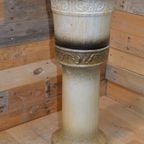 Vintage Keramische Zuil Met Pot – West-duits Aardewerk Van Wegmann thumbnail 8