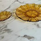 Glazen Gebald-Set Art-Deco Amber Kleurig: Josef Inwald thumbnail 7