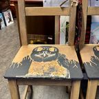 2 Stoelen Met Stoere Uil thumbnail 5