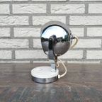 Vintage Eyeball Lampje Chroom / Wit thumbnail 4