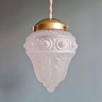 Art Deco Hanglamp In Gesatineerd Glas, 1920-30S thumbnail 2