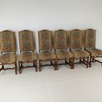 Beech Os De Mouton Tapestry Chairs (Set Of 6) thumbnail 4