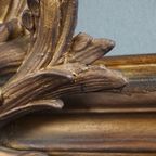 Grote Antieke Franse Schouw Spiegel Met Prachtig Ornament thumbnail 9
