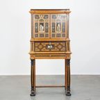 Rijk Gedecoreerde En Ingelegde Antieke Italiaanse Secretaire In Moorse Stijl, Ca. 1860 thumbnail 5