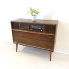 Vintage Kast Jaren70 Lp Kast Radio Audio Meubel Dressoir thumbnail 3