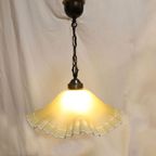 Prachtige Vintage Glazen Lamp, Frankrijk Jaren '30/'40 thumbnail 2