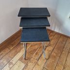 Vintage Jaren 60 Nesting Tables, Unieke Set Van 3 thumbnail 4