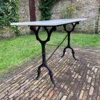 Tuintafel Bistrotafel Met Marmer Periode 1900 Lafa Aurilac Frans thumbnail 3