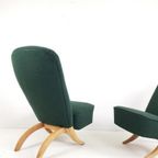 Congo Artifort Fauteuils Groen En Zwart Stof Van 'De Ploeg' thumbnail 6