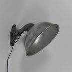 Industriele Aluminium Straatlamp, Wandlamp, Jaren 50 thumbnail 7