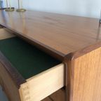 Vintage Teak Sideboard Dressoir, Highboard Uit Zweden thumbnail 11